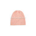 Boné de gorro de malha simples para menina